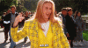 Yellow matching tartan is always a good idea